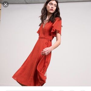 Lucy Paris red polka dot dress